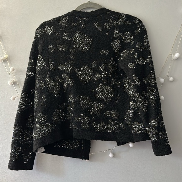 SEQUIN METALLIC THREAD KNIT CARDIGAN
BLACK size S - Picture 10 of 11